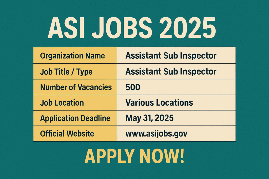 ASI JOBS 2025