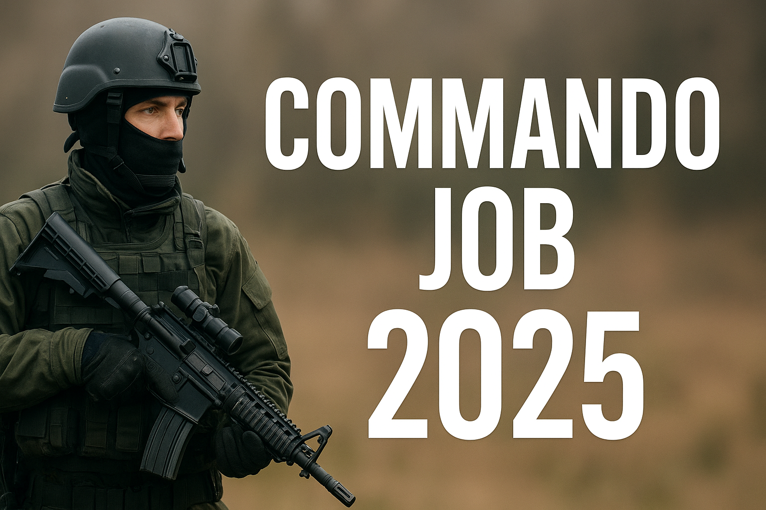 Commando Job 2025 join Now